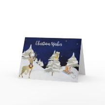 Noël souhaite les animaux mignons d'aquarelle en