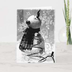 CARTES POUR FÊTES ANNUELLES NOËL SOUHAITE QUE VOUS SOYEZ MALHEUREUX AVEC MOI