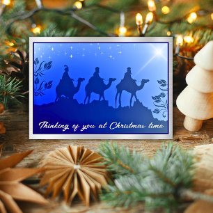 Cartes Pour Fêtes Annuelles Noël Souvenir Sympathie Wisemen Christian
