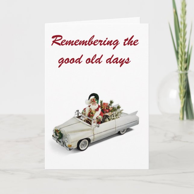 CARTES POUR FÊTES ANNUELLES NOËL SOUVENIRS VIEILLES JOURS & BONS AMIS (Devant)