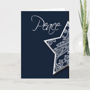 Cartes Pour Fêtes Annuelles Noël Star Vacances de la Paix Message Noël