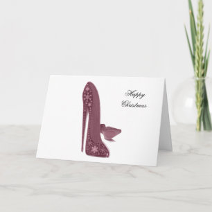 Cartes Pour Fêtes Annuelles Noël Stiletto Chaussures Art