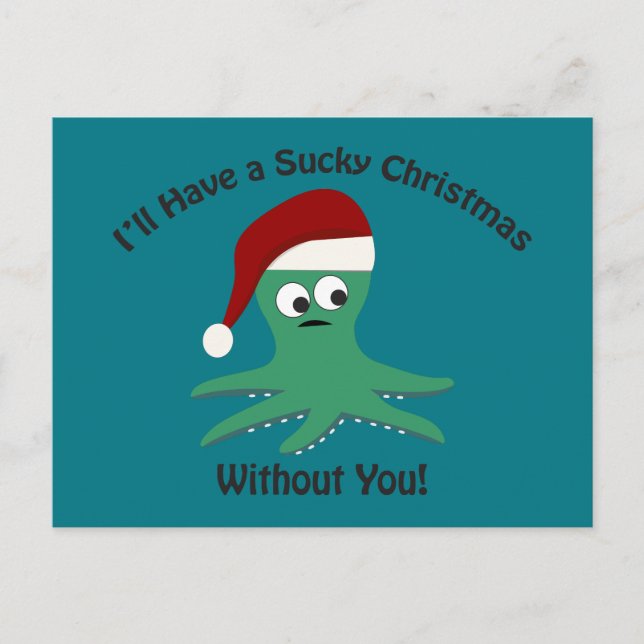 Cartes Pour Fêtes Annuelles Noël Sucré sans toi (Devant)