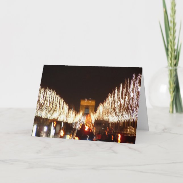 Cartes Pour Fêtes Annuelles Noël sur le Champs-Elysees à Paris (Devant)