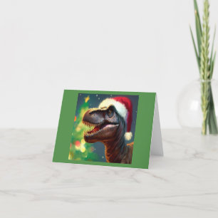Cartes Pour Fêtes Annuelles Noël T-Rex 2