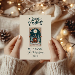 Cartes Pour Fêtes Annuelles Noël Tarot Vintage