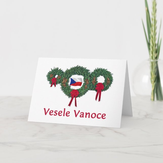 Cartes Pour Fêtes Annuelles Noël tchèque 2 (Devant)