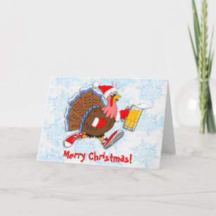 Cartes Pour Fêtes Annuelles Noël Tipsy Turquie (bière)