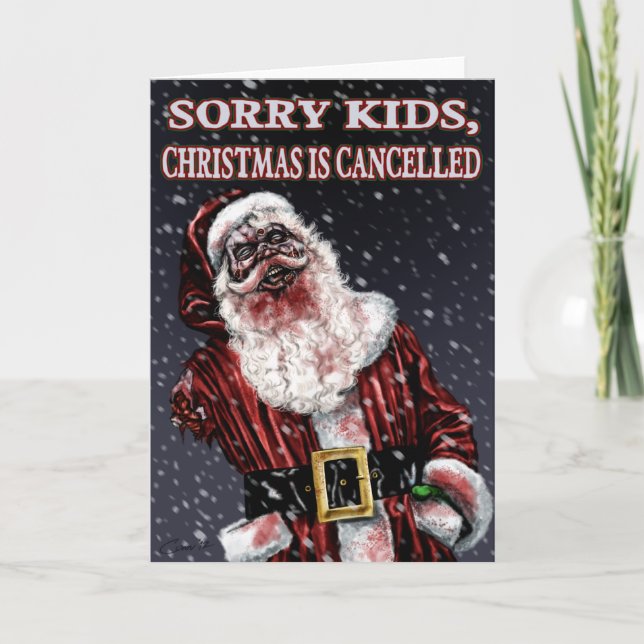 Cartes Pour Fêtes Annuelles Noël tordu (Devant)