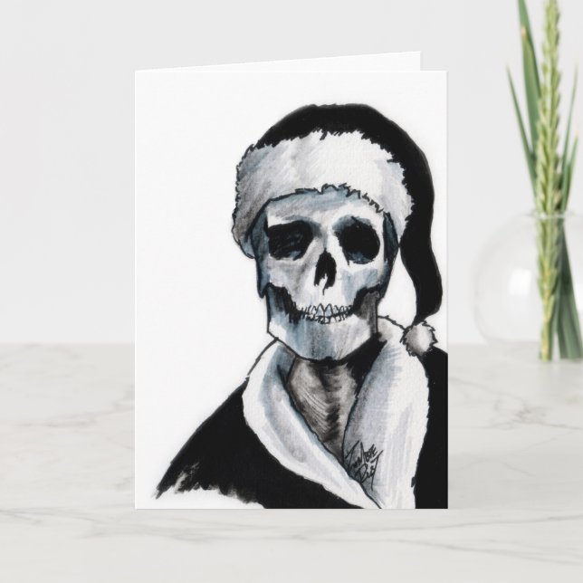 Cartes Pour Fêtes Annuelles Noël toujours noir le plus noir (Devant)