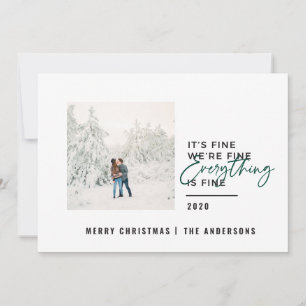 Cartes Pour Fêtes Annuelles noël tout est bon typographie photo