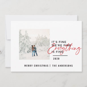 Cartes Pour Fêtes Annuelles noël tout est bon typographie photo
