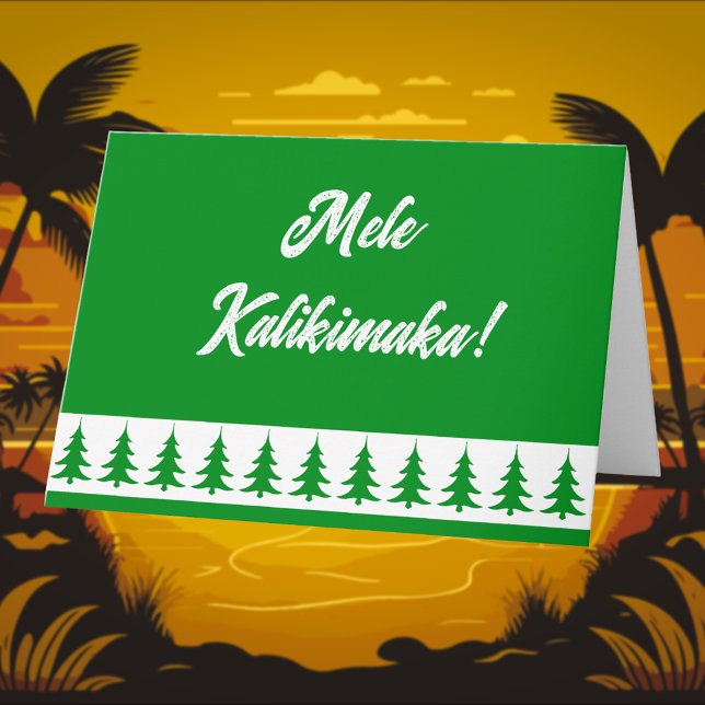 Cartes Pour Fêtes Annuelles Noël tropical hawaïen (Créateur téléchargé)