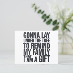 Cartes Pour Fêtes Annuelles Noël va être sous l'arbre de Noël en famille 