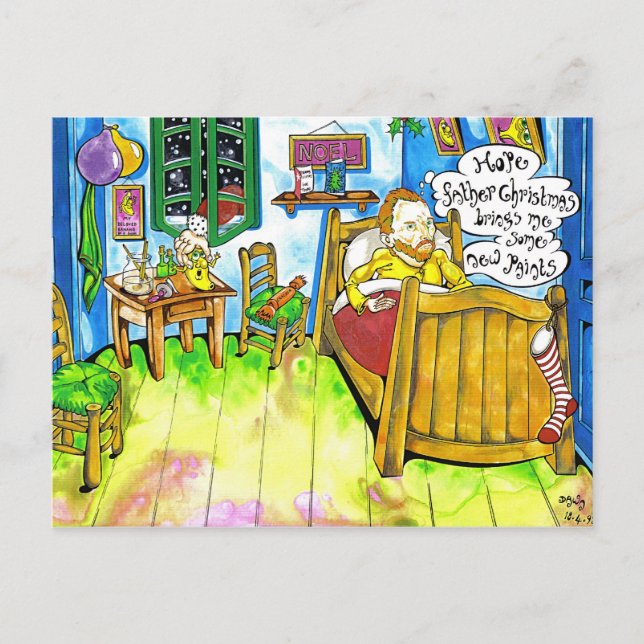 Cartes Pour Fêtes Annuelles Noël Van Goghs (Devant)