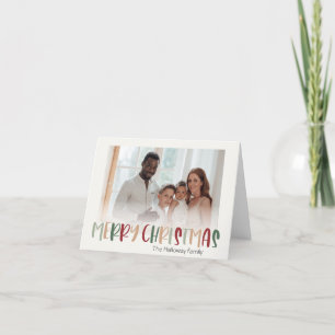 Cartes Pour Fêtes Annuelles Noël vert coloré Plié Photo défraîchi