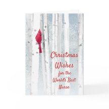 Noël veut Cardinal Rouge pour infirmière