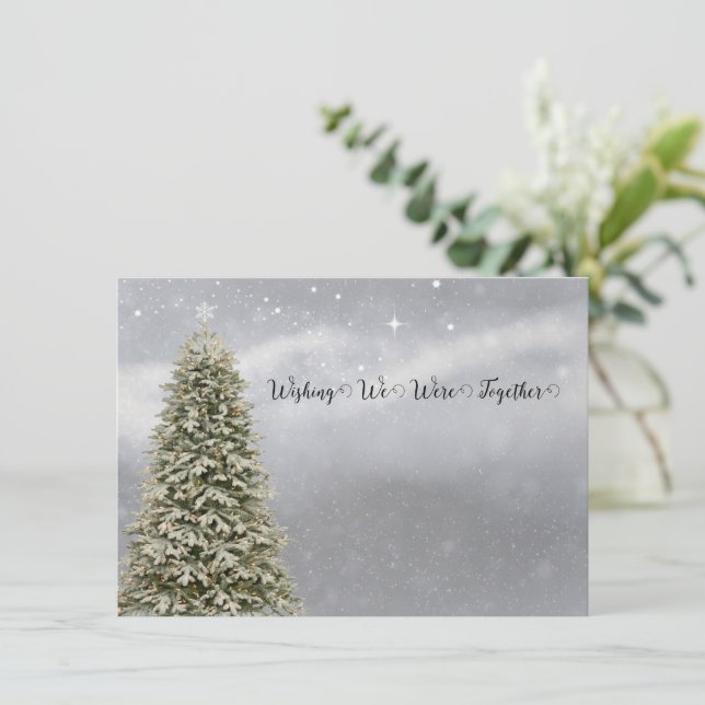 Cartes Pour Fêtes Annuelles Noël veut que nous soyons ensemble (Debout devant)