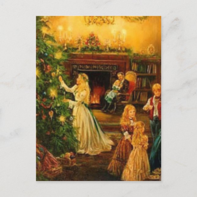 Cartes Pour Fêtes Annuelles Noël victorien (Devant)