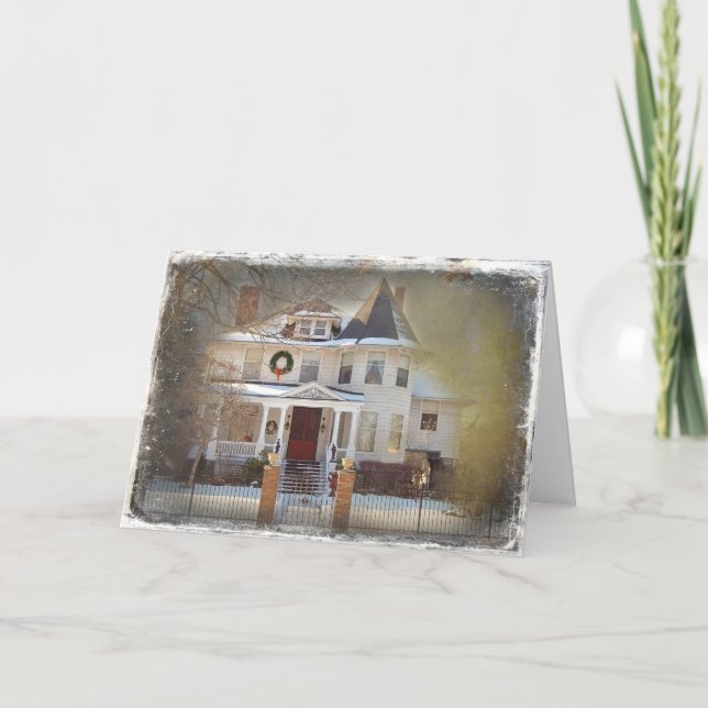 Cartes Pour Fêtes Annuelles Noël victorien (Devant)