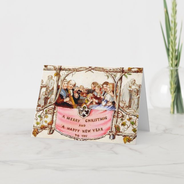 Cartes Pour Fêtes Annuelles Noël victorien (Devant)