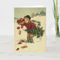 Noël victorien Art Vintage rétro