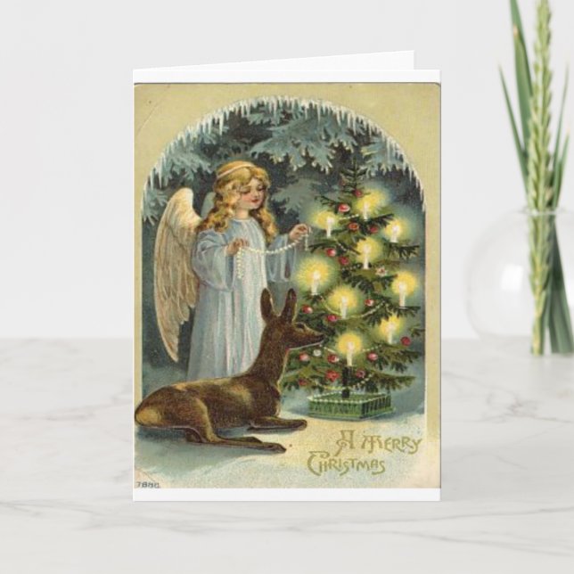 Cartes Pour Fêtes Annuelles Noël vintage (Devant)