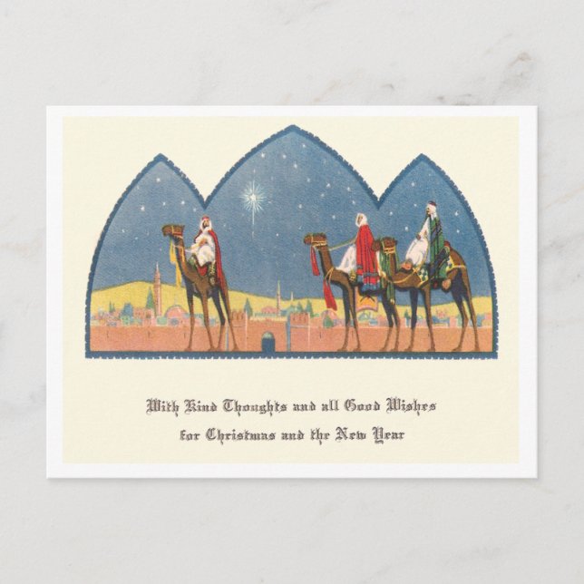 Cartes Pour Fêtes Annuelles Noël vintage (Devant)