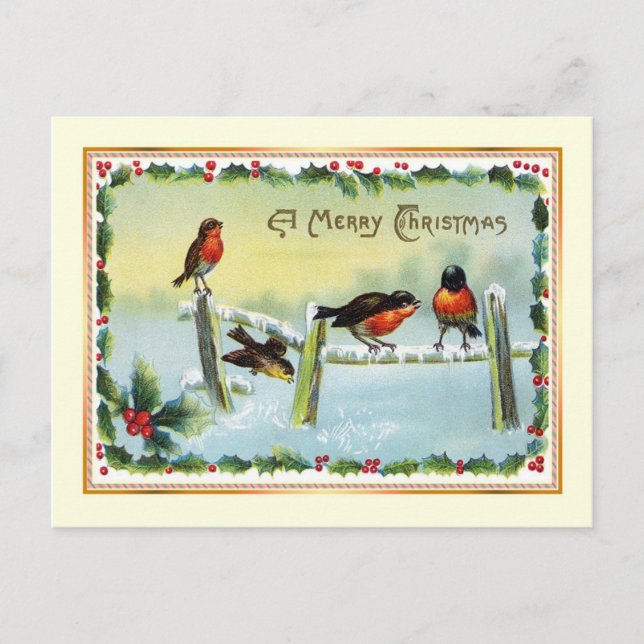 Cartes Pour Fêtes Annuelles Noël vintage (Devant)