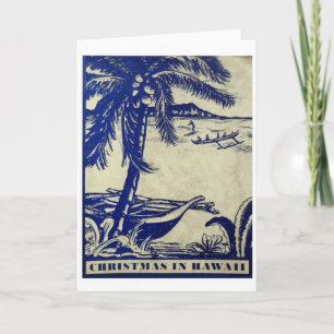 Cartes Pour Fêtes Annuelles Noël vintage à Hawaii