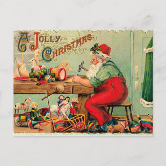 Cartes Pour Fêtes Annuelles Noël vintage à l'atelier de Père Noël