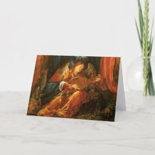 Cartes Pour Fêtes Annuelles Noël vintage, Ange de la Renaissance par Durer