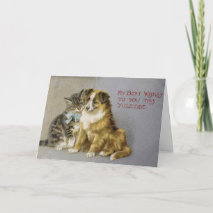 Cartes Pour Fêtes Annuelles Noël vintage - le cadeau de votre amitié,