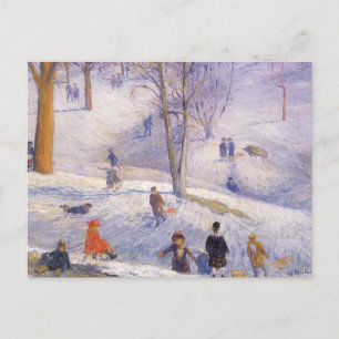 Cartes Pour Fêtes Annuelles Noël Vintage, Traîne sauvage, Central Park Glacken