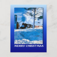 Noël vintage, Vapeur à travers la neige