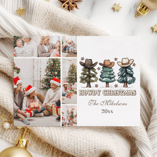 Cartes Pour Fêtes Annuelles Noël Western Howdy 5 photos