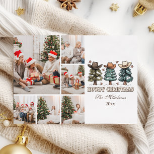 Cartes Pour Fêtes Annuelles Noël Western Howdy 6 photos