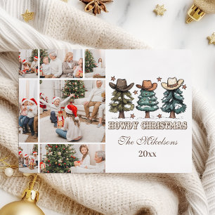 Cartes Pour Fêtes Annuelles Noël Western Howdy 7 photos