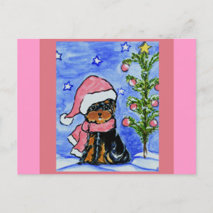 Cartes Pour Fêtes Annuelles Noël Yorkie Poo