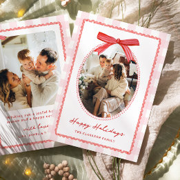 Cartes Pour Fêtes Annuelles Nœud papillon rose et rouge fantaisiste Prépa
