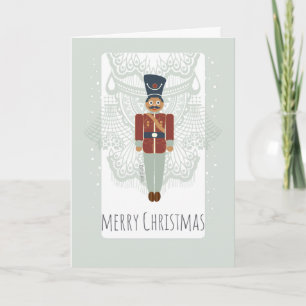Cartes Pour Fêtes Annuelles Noisette de Noël soldat dentelle vintage et jouet