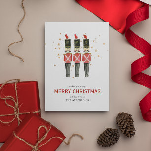 Cartes Pour Fêtes Annuelles Noisette rouge et or Noël