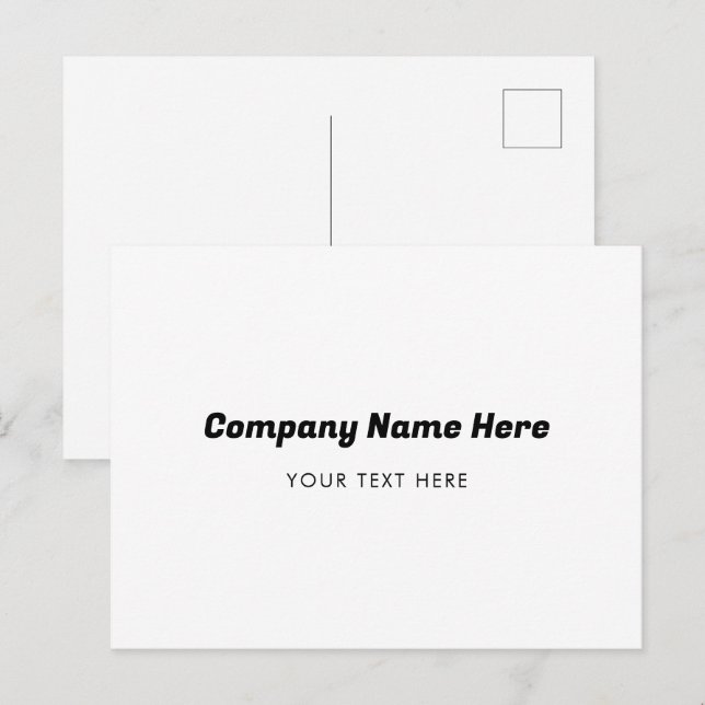 Cartes Pour Fêtes Annuelles Nom du logo de l'entreprise Entreprise Promotion E (Devant / Derrière)