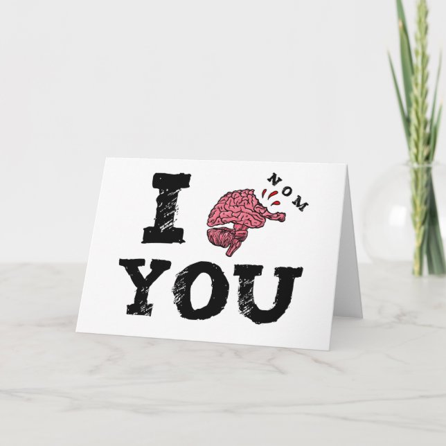 Cartes Pour Fêtes Annuelles Nom I vous zombi Valentine (Devant)