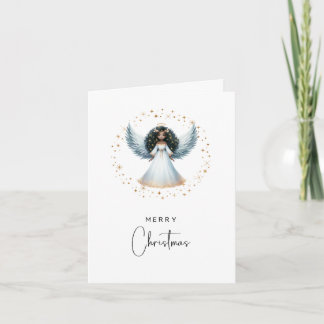 Cartes Pour Fêtes Annuelles Non Photo Folded Christmas Card Black Angel
