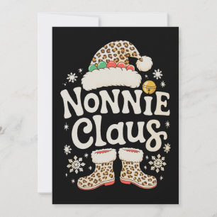 Cartes Pour Fêtes Annuelles Nonnie Claus Léopard Noël Famille assortie