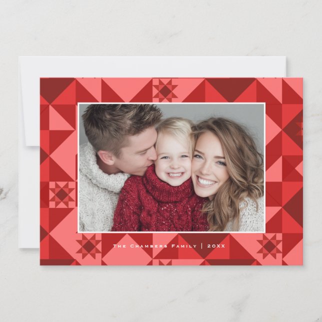 Cartes Pour Fêtes Annuelles Nordic Star Frame red and festive (Devant)