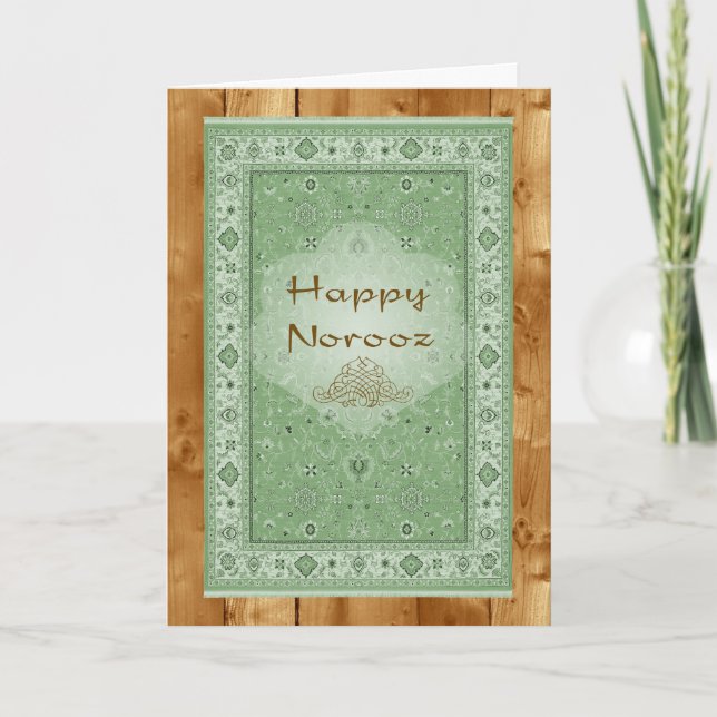 Cartes Pour Fêtes Annuelles Norooz heureux, couverture persane (Devant)