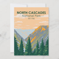 North Cascades National Park Washington Vintage
