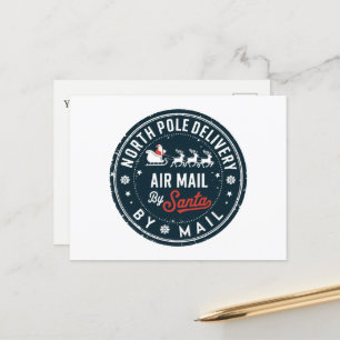 Cartes Pour Fêtes Annuelles North Pôle Delivery ajouter un message